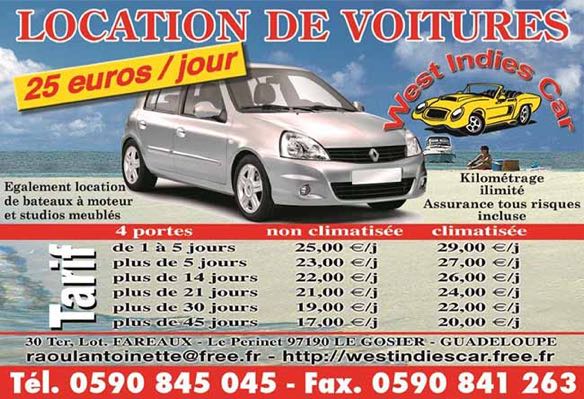 location voiture west indies car 97139 les abymes guadeloupe